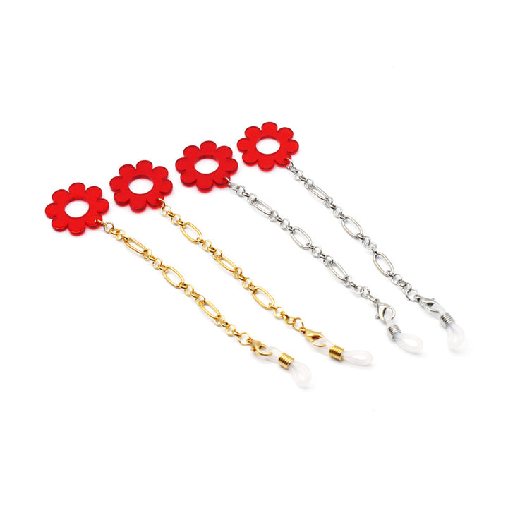 Flower-Patterned Eyewear Retainer Chain Stornfield