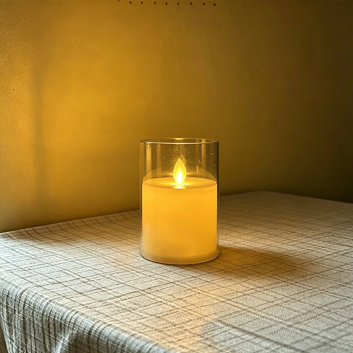 LED Scented Candle with Flame Effect Stornfield