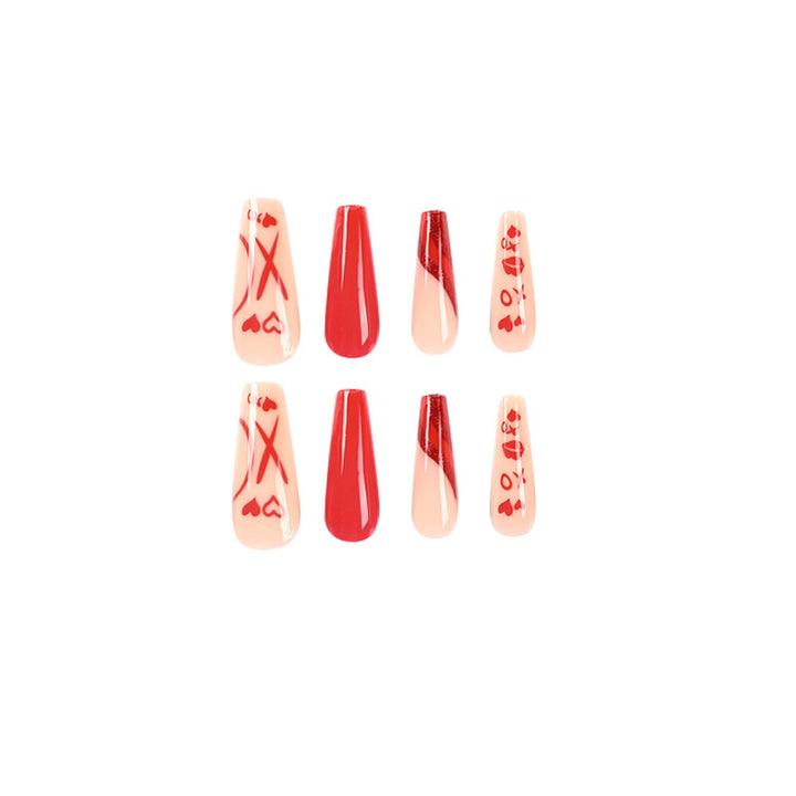 Artful Nail Extensions in Romantic Design Stornfield