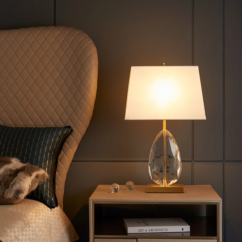 Crystal Table Lamp with Elegant Shade