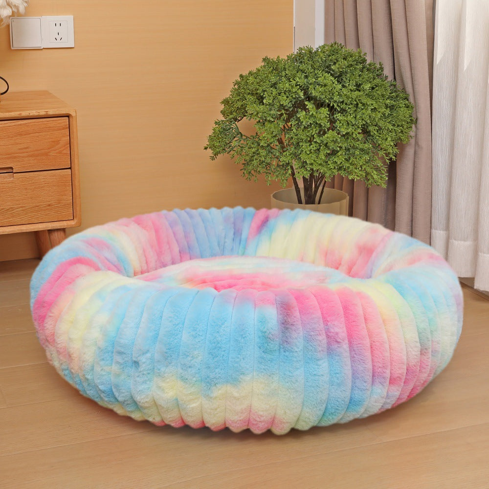 Women Round Cuddle Bed with High Edges Stornfield