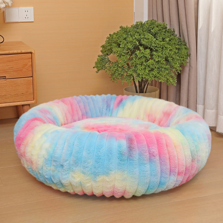 Women Round Cuddle Bed with High Edges Stornfield