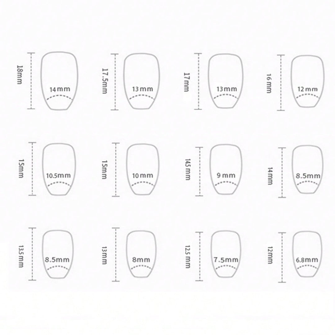 French Tip Acrylic Nail Set Stornfield
