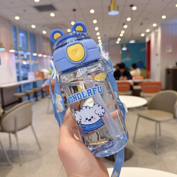 Ladies Playful waterproof drinking bottle with carrying strap Stornfield