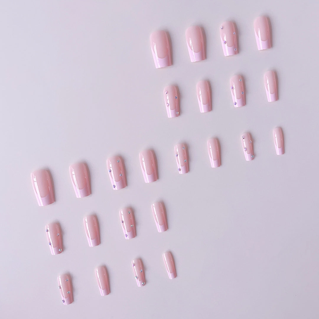 Artificial nail set with glitter and stylish accents Stornfield