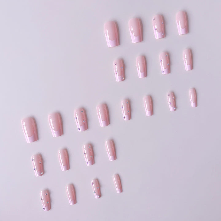 Artificial nail set with glitter and stylish accents Stornfield