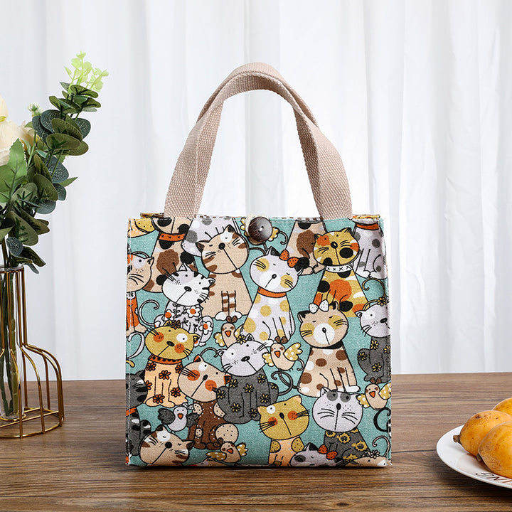 Cute Cat-Themed Storage Tote Stornfield