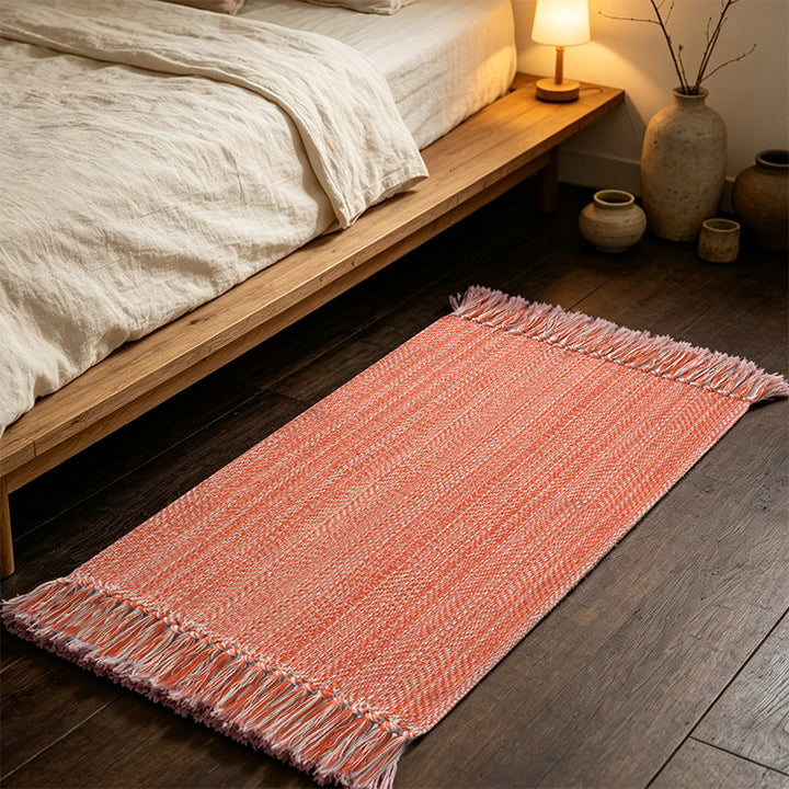 Braided Fringe Area Rug
