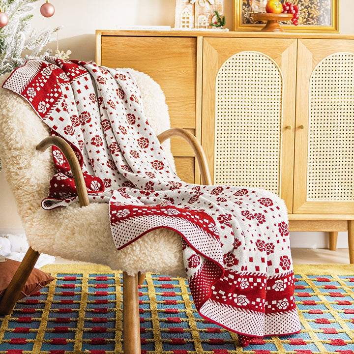 Decorative Knit Throw Blanket