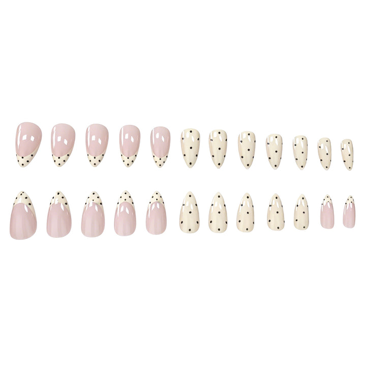Elegant Polka Dot Nail Art Enhancements Stornfield