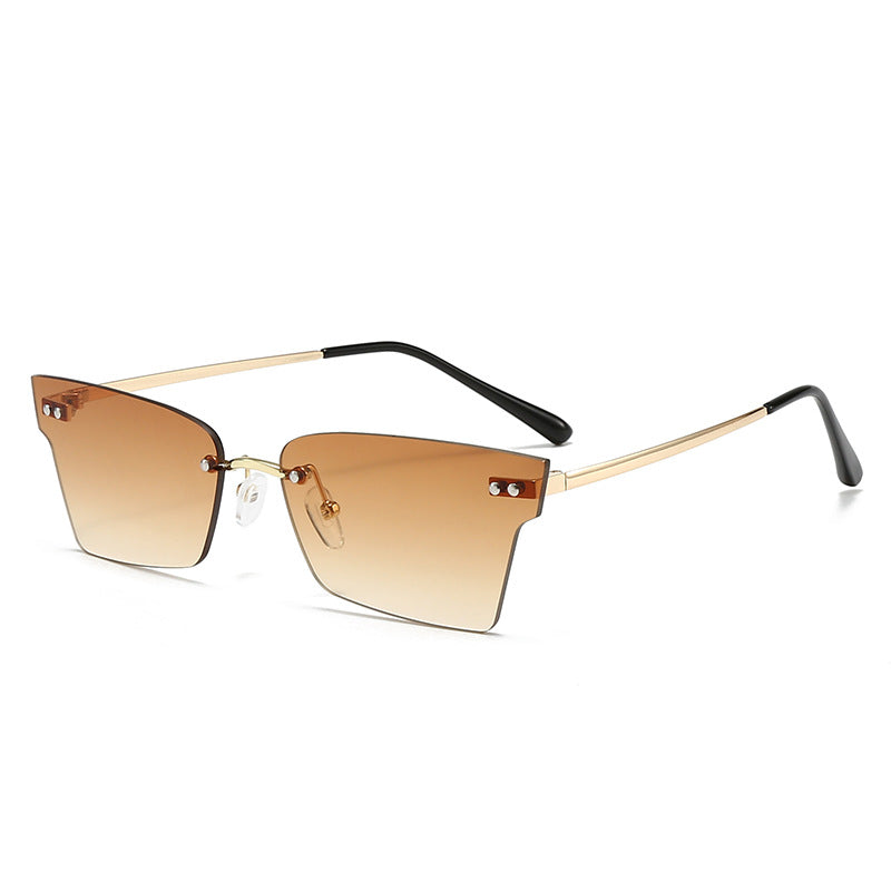 Ladies trendy geometric sunglasses with ultra-light frame Stornfield