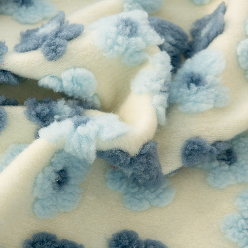 Ladies soft and cuddly microfiber blanket with floral pattern Stornfield