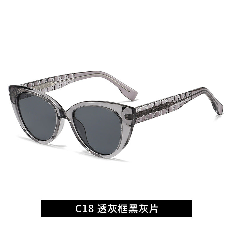 Women's Cat-Eye Sunglasses with Decorative Bridge Stornfield
