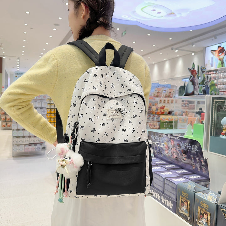 Stylish Printed Backpack with Fun Character Accents Stornfield