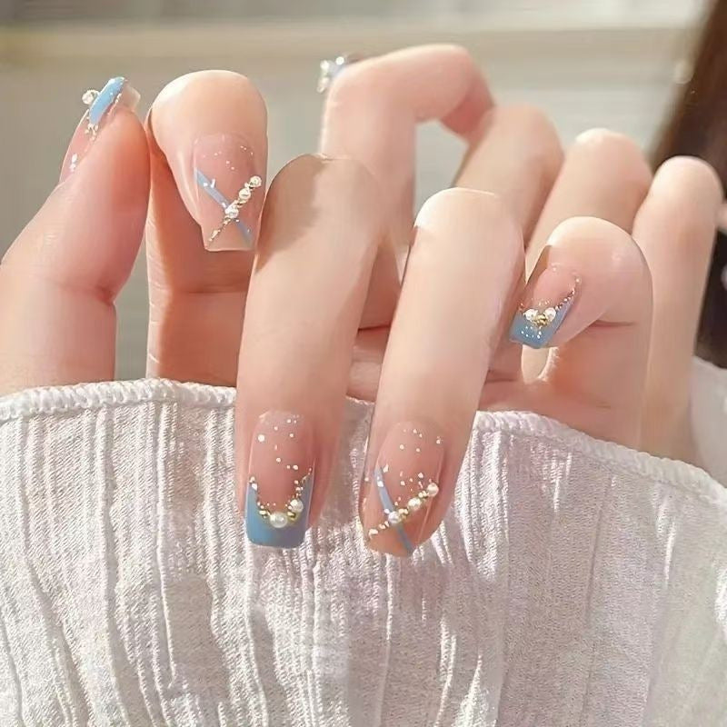 Elegant Decorative Acrylic Press-On Nails Stornfield