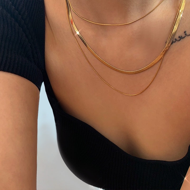 Triple Layered Chain Necklace Stornfield