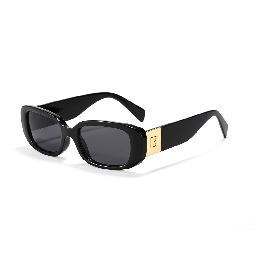 Women trendy sunglasses with fashionable clear frame and UV protection Stornfield