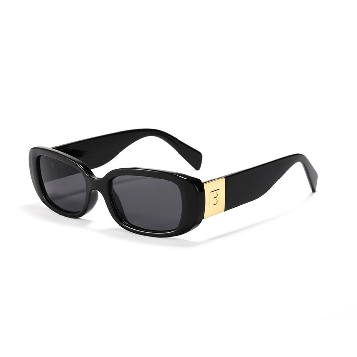 Women trendy sunglasses with fashionable clear frame and UV protection Stornfield