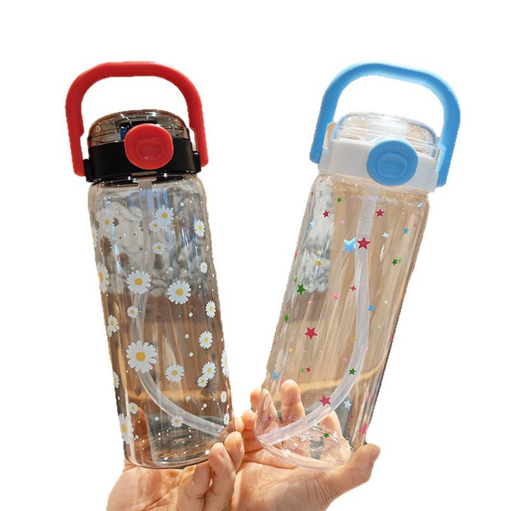 Women’s water bottle with leak-proof lid and integrated straw Stornfield