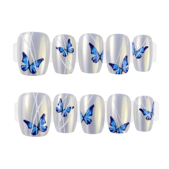 Butterfly Themed Press-On Nail Set Stornfield