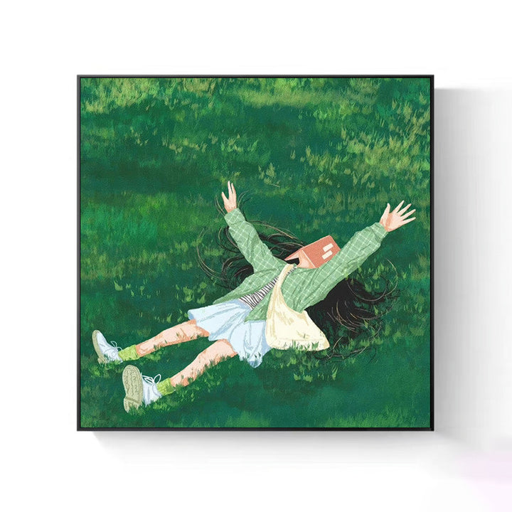 Whimsical Garden Duck Canvas Art