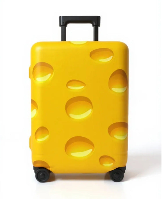 Unisex nan elastic suitcase cover with artistic marble print, shockproof fit and tear-resistant stretch material Stornfield