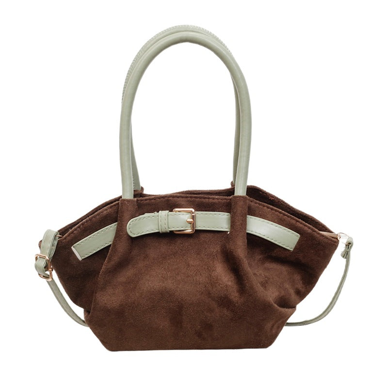 WoChic Suede Satchel Bag Stornfield