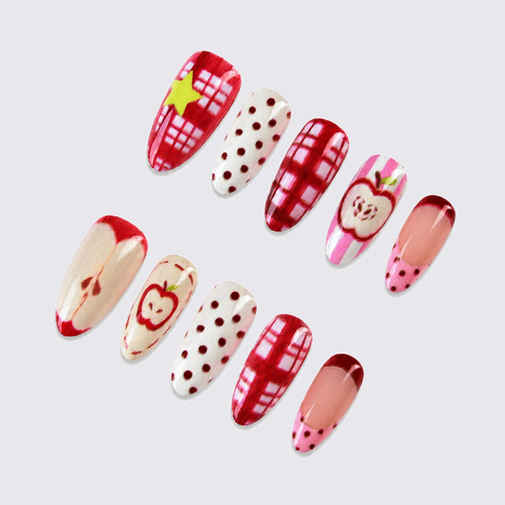 Stylish art nail set with cheerful fruit designs Stornfield
