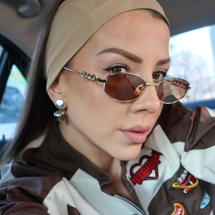 Women’s fashionable sunglasses with elegant stainless steel frame and UV protection Stornfield
