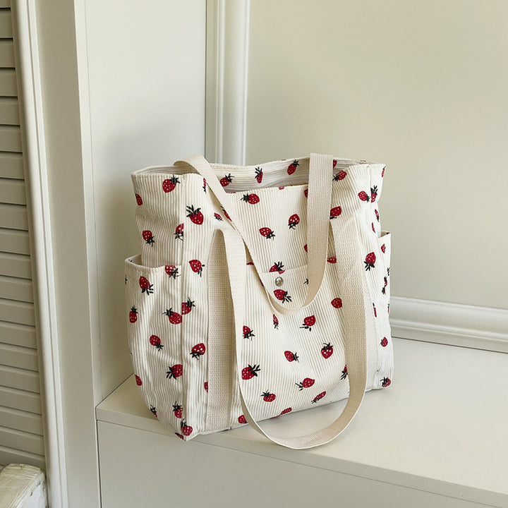 WoFloral Patterned Canvas Shopping Tote Bag Stornfield