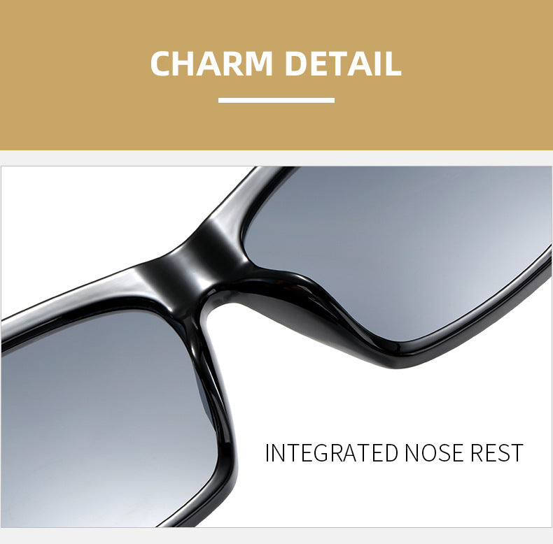 Women's trendy oversized sunglasses with innovative transparent frame Stornfield