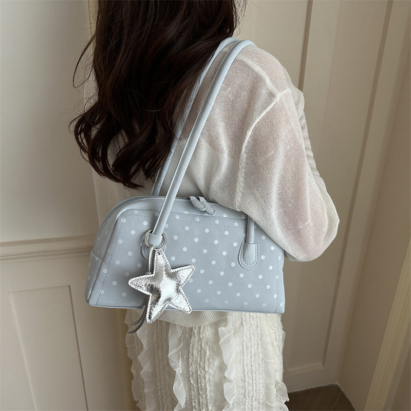 Polka Dot Retro Structured Handbag