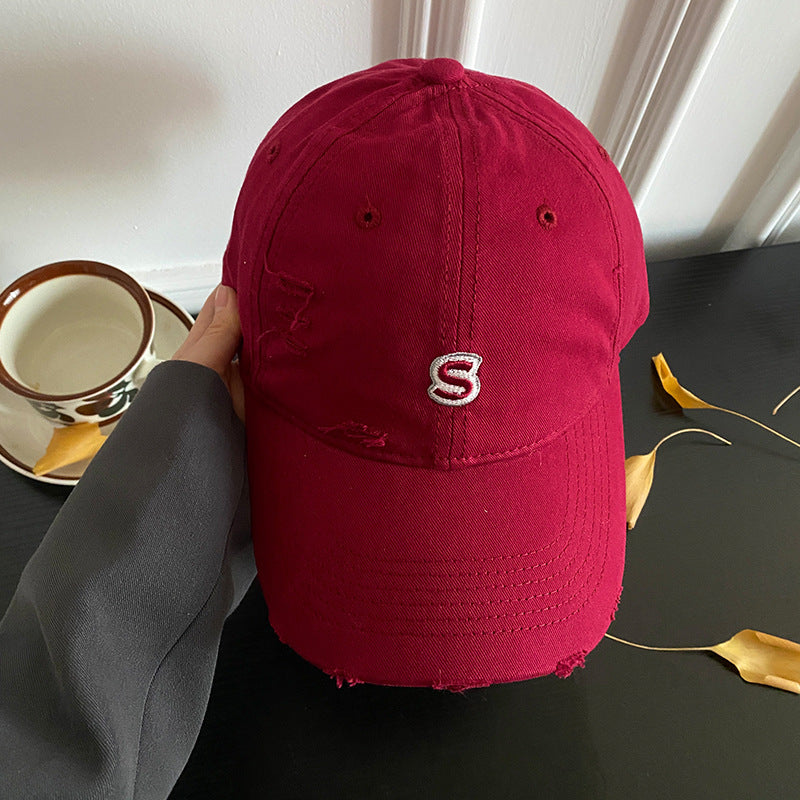 Unisex Distressed Embroidered Baseball Cap Stornfield