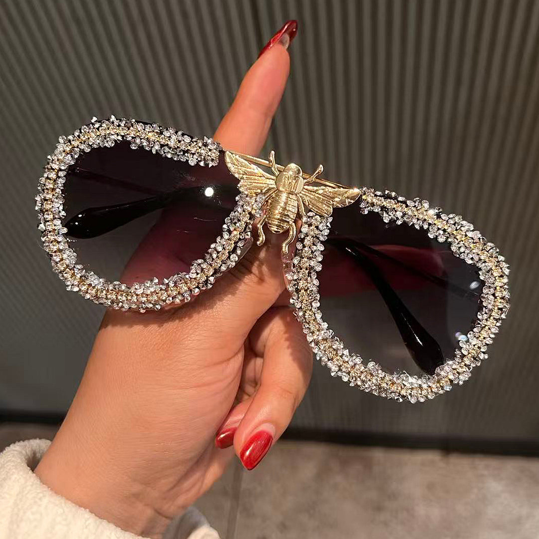 Women's Glamorous Statement Sunglasses with Unique Insect Design Stornfield