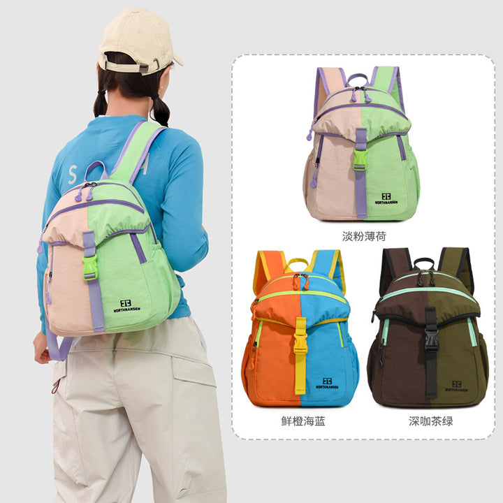 Color-Block Multi-Pocket Backpack Stornfield