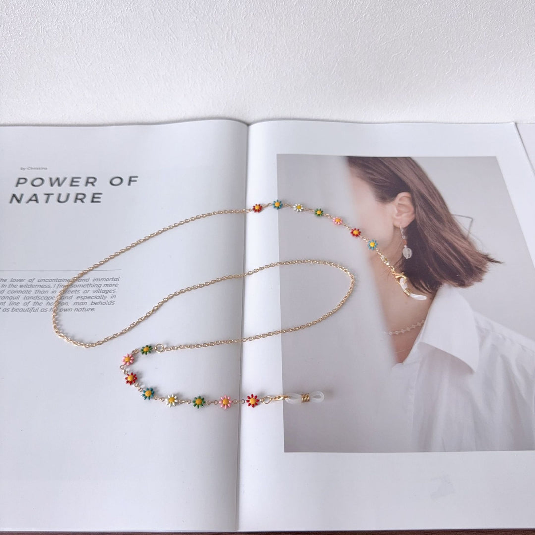Floral-Accented Eyewear Chain Stornfield