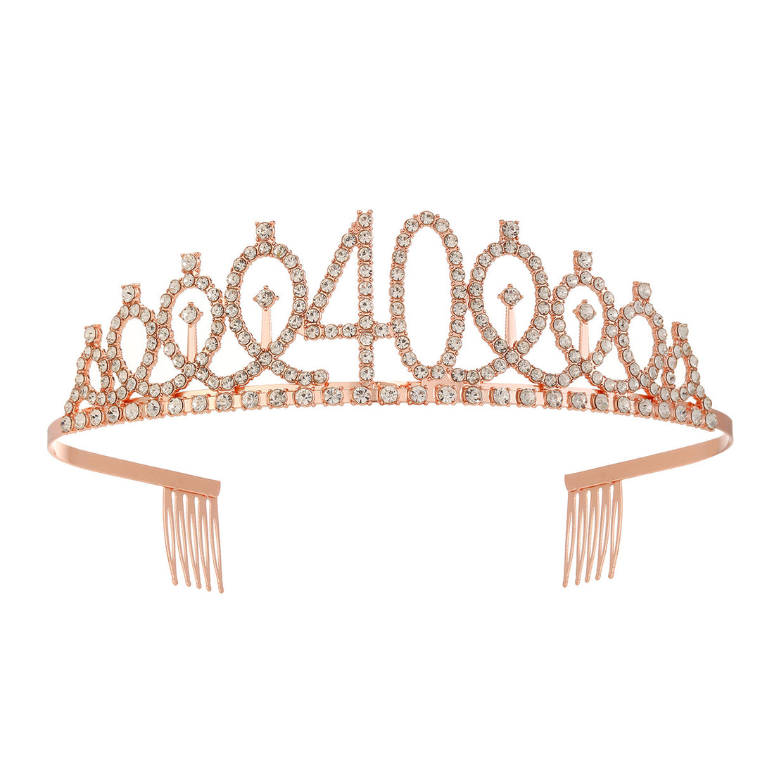 Women's Crystal-Embellished Tiara with Elegant Design Stornfield