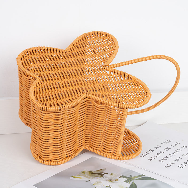 Butterfly-Shaped Woven Storage Basket Stornfield