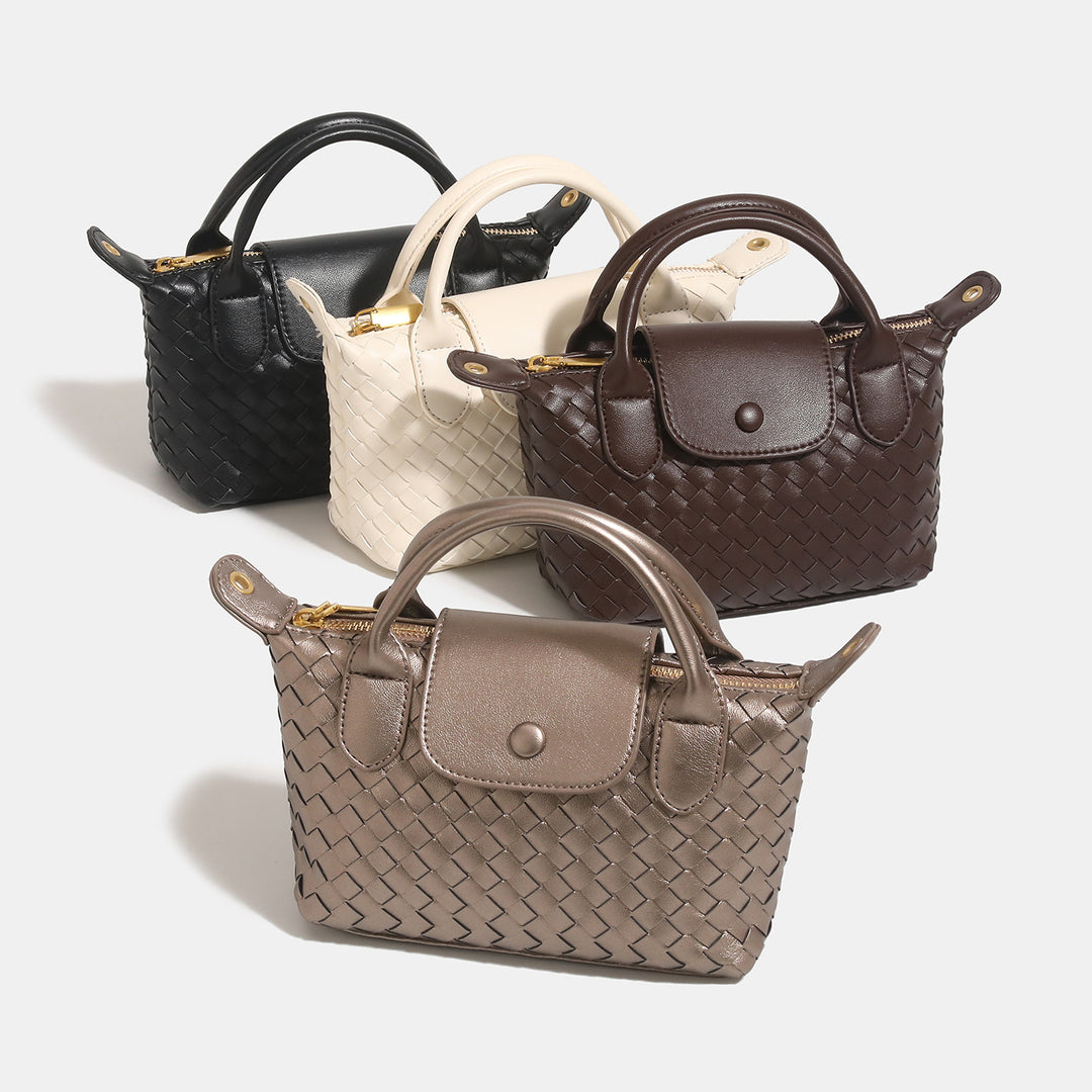 Woven Mini Handheld Crossbody Bag