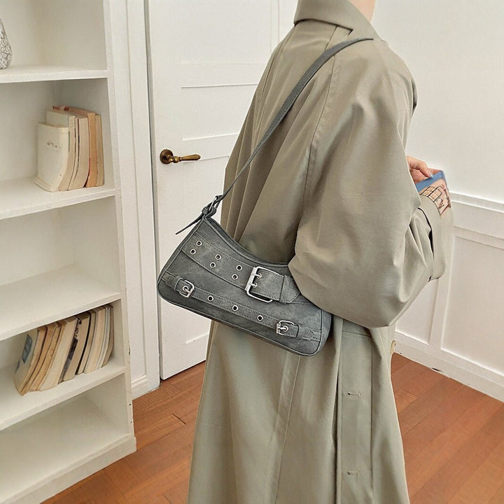 Stylish Buckle Detail Handbag