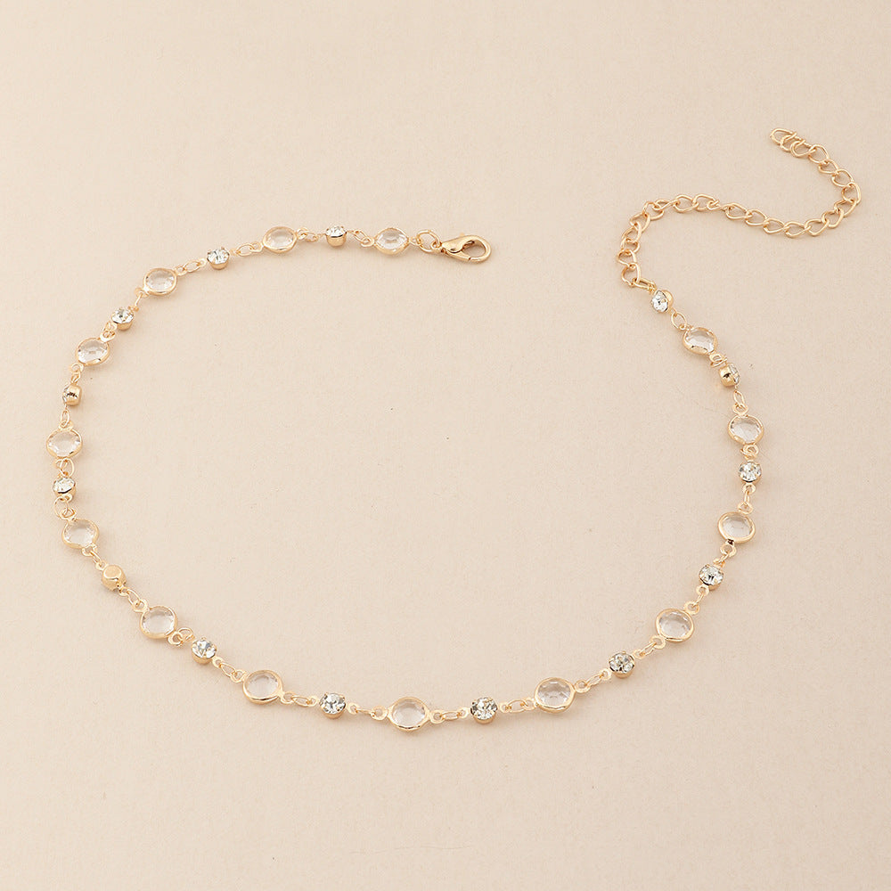 Elegant Crystal Embellished Anklet Stornfield