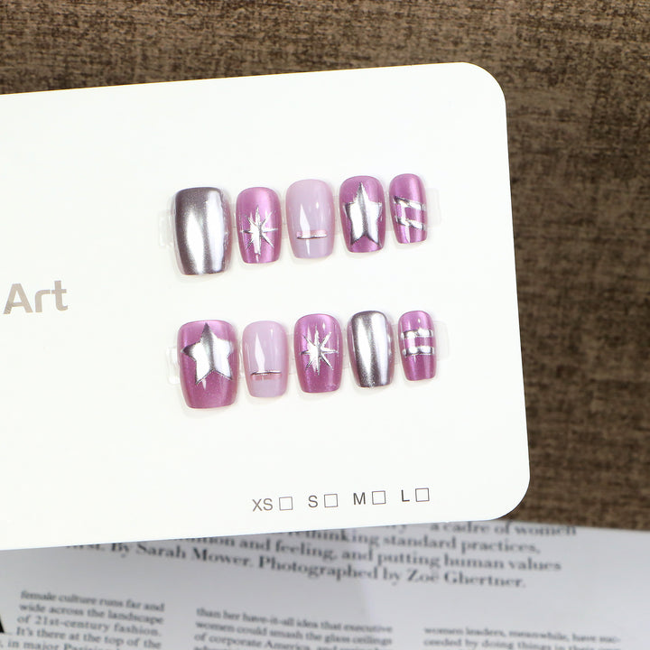 Artistic Press-On Nail Design Stornfield