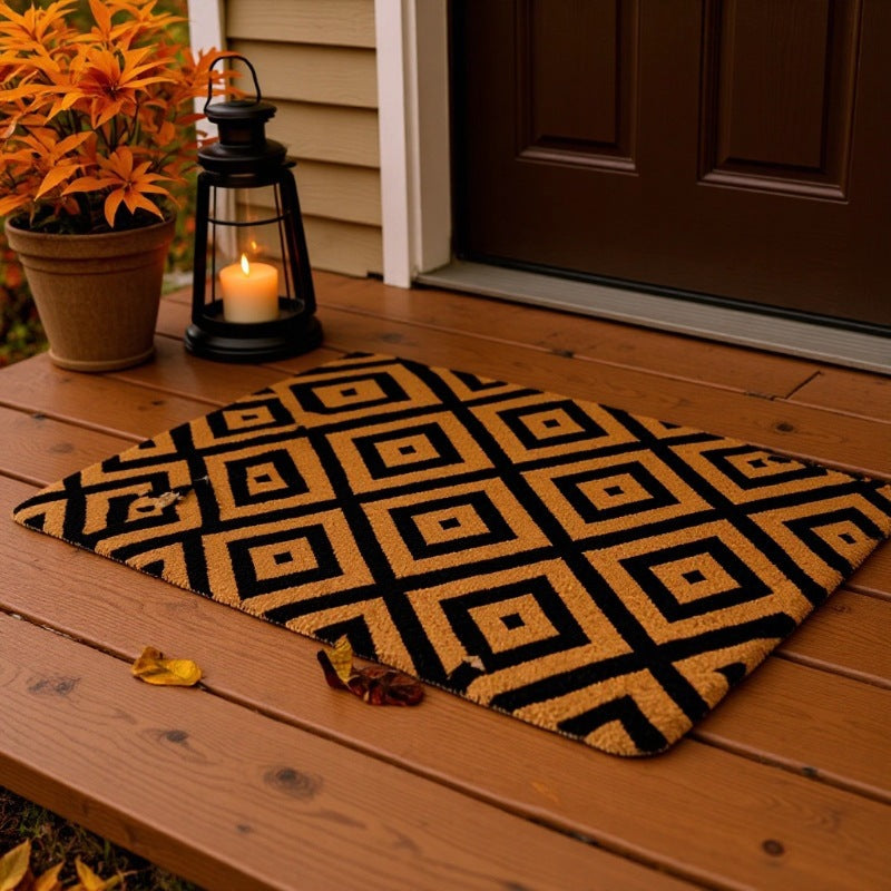 Half-Circle Coir Door Mat