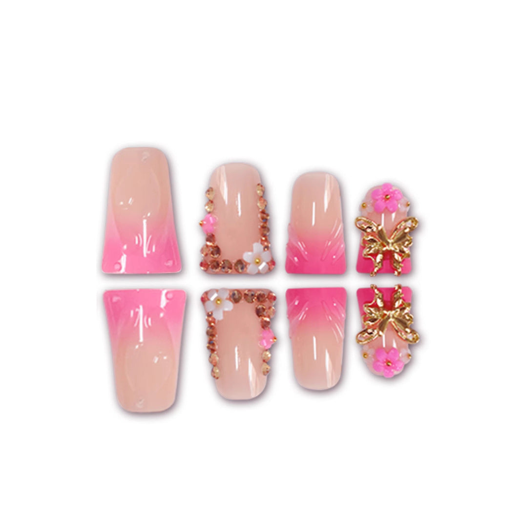 Artistic 3D Floral Nail Enhancements Stornfield