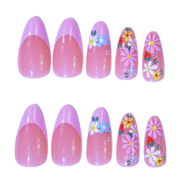 Floral Themed Acrylic Nail Art Set Stornfield