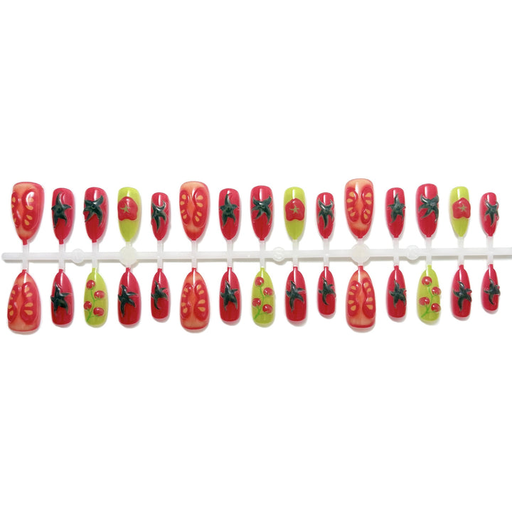 Creative Vegetable-Themed Press-On Nails