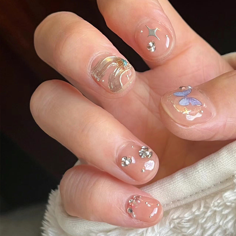 Decorative Press-On Nail Art Set Stornfield