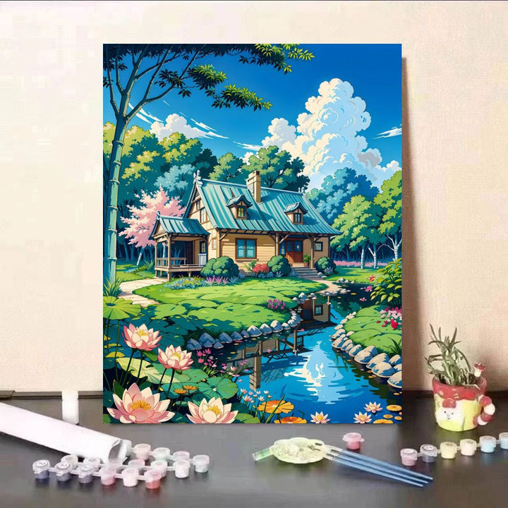 DIY Scenic Landscape Paint by Numbers Kit Stornfield