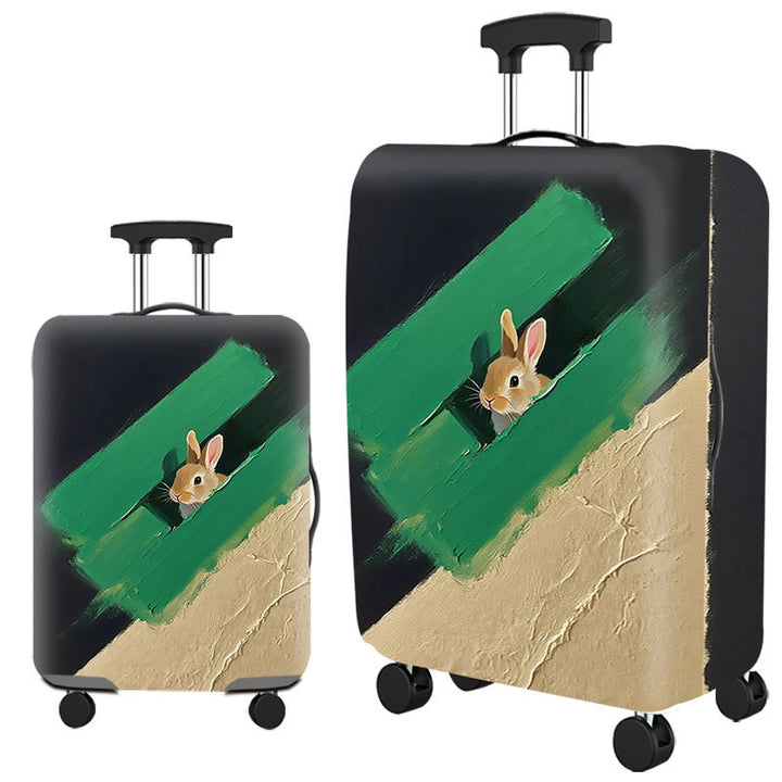 Tropical Leaf Print Hard Shell Luggage Stornfield