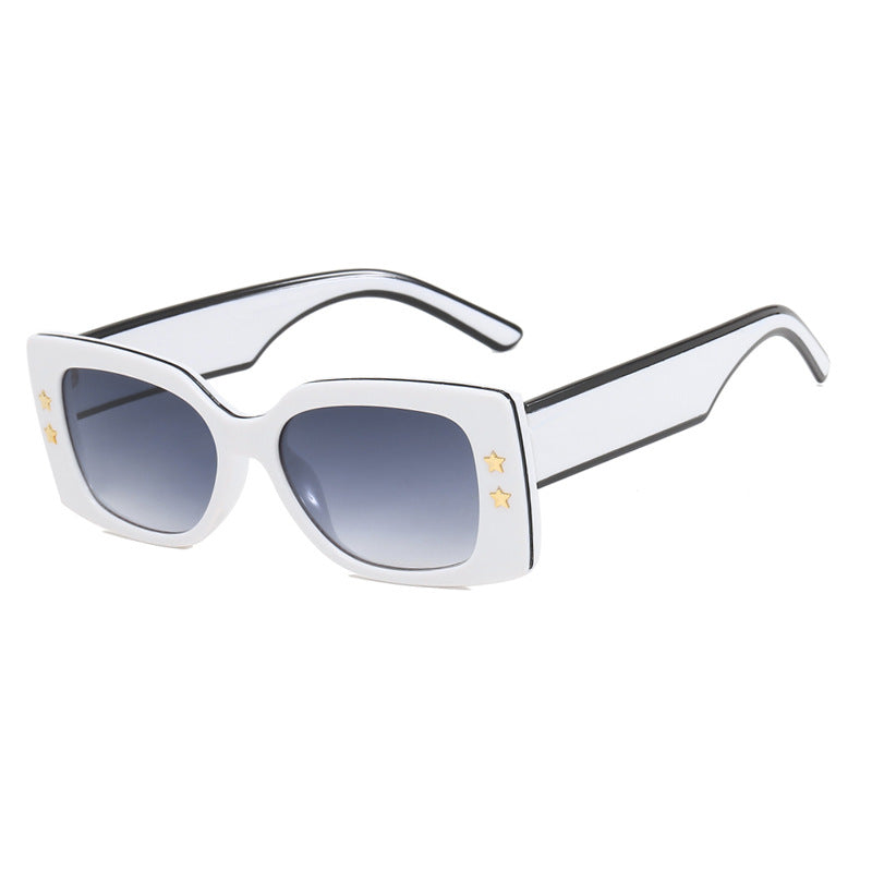 Ladies extravagant square sunglasses with stylish details Stornfield